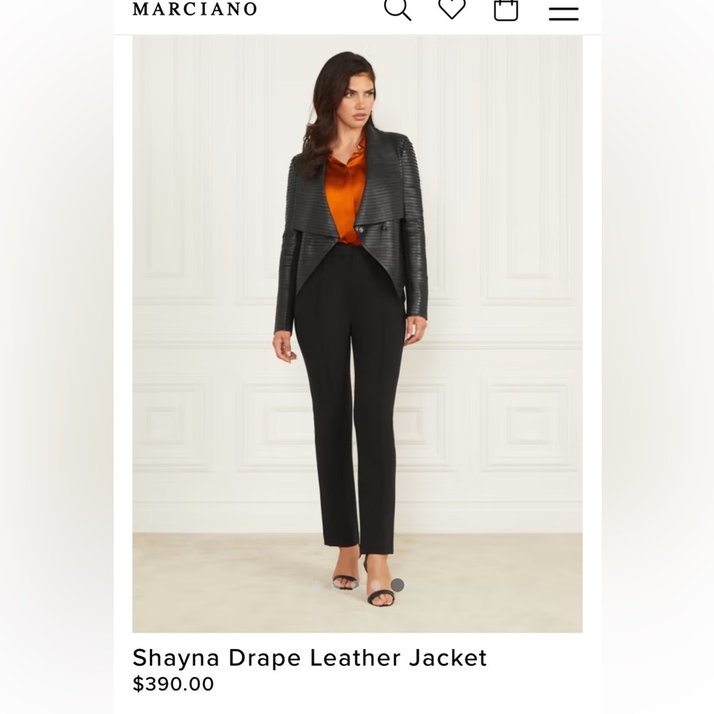 Marciano leather jacket